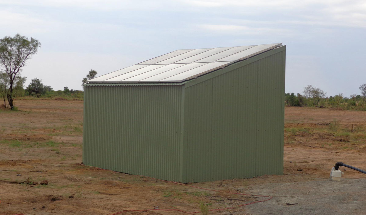 Solar Shed for Water Pump Stations